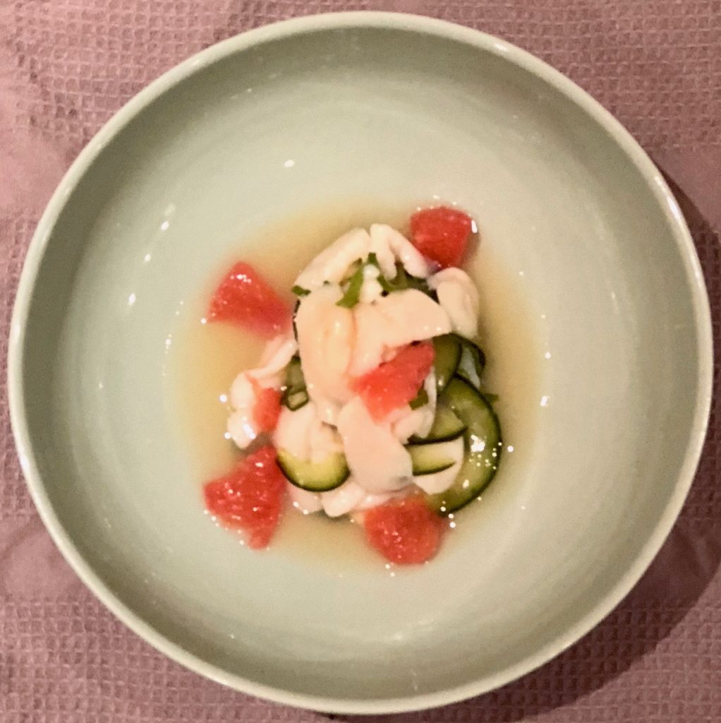 Four-Citrus Scallops Ceviche with Cucumber